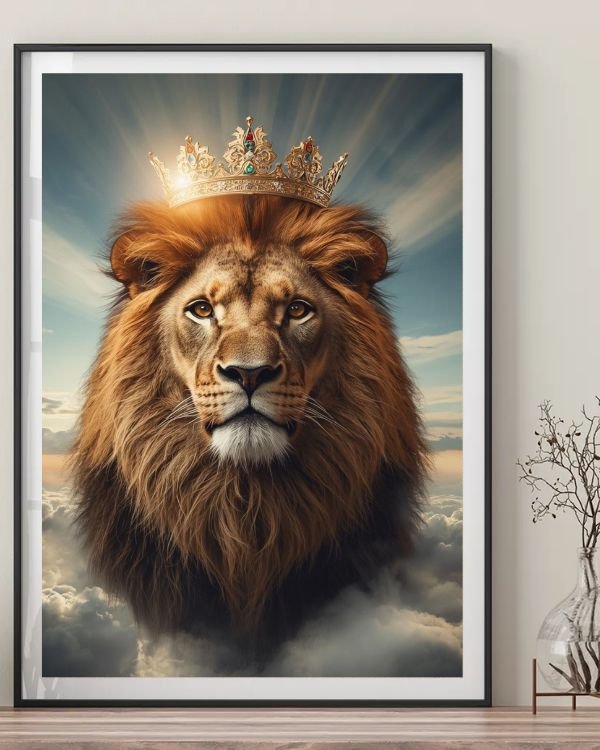 Quadro Leão Majestoso